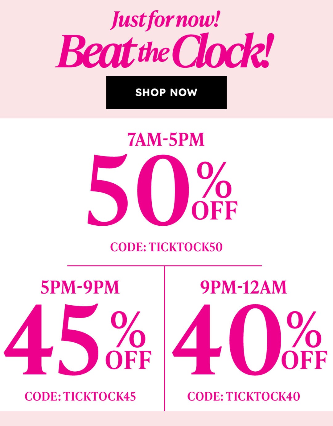 Just for Now Shop Now