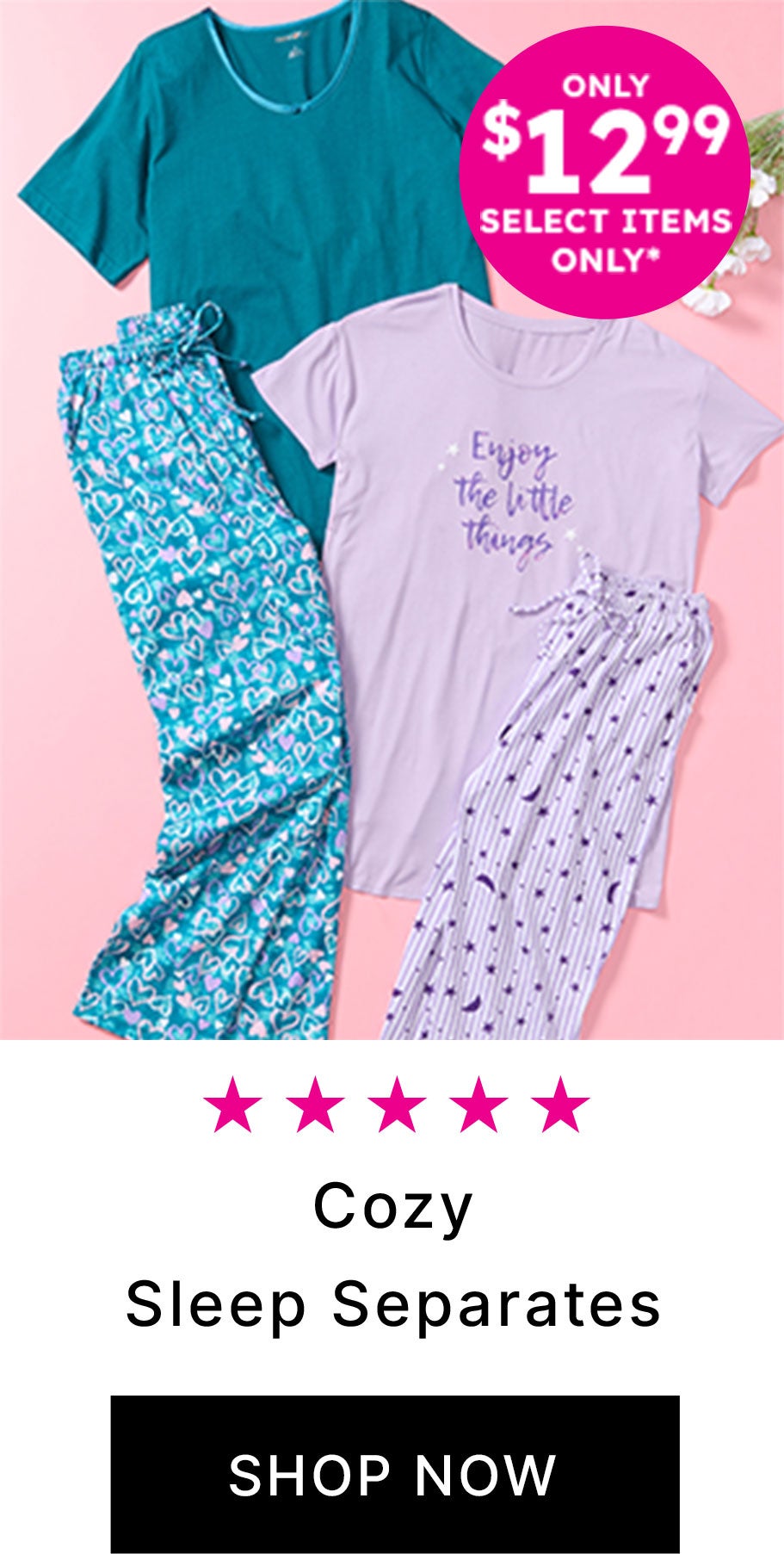 Cozy Sleep Separates Shop Now