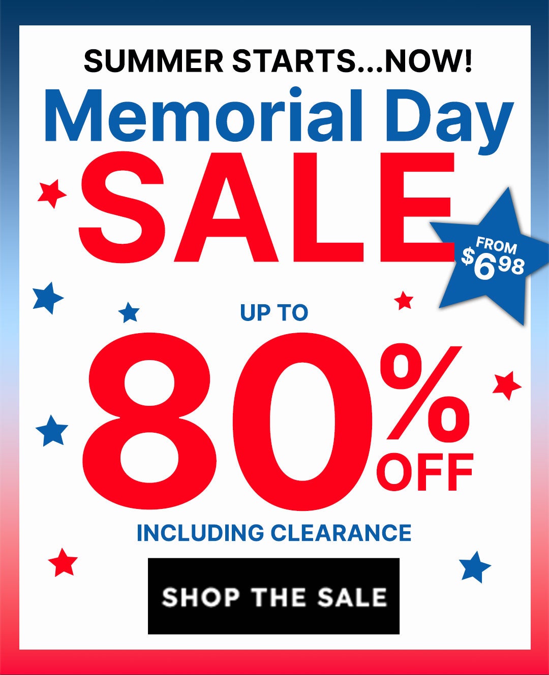 Memorial Day Sale