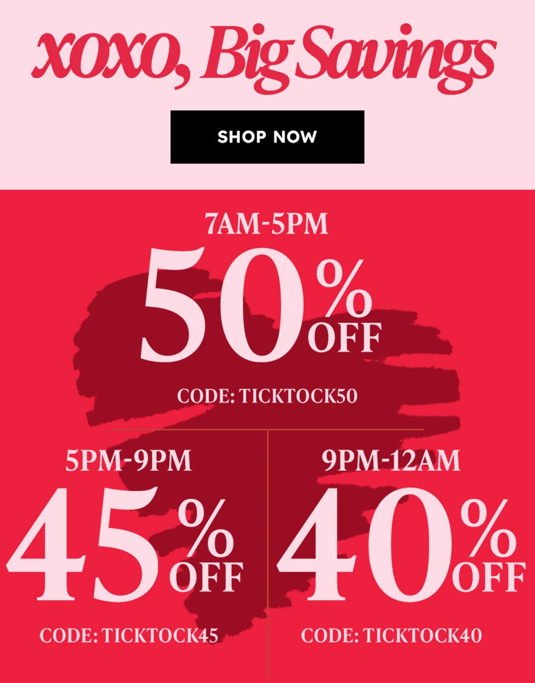 Xoxo,Big Savings Shop Now