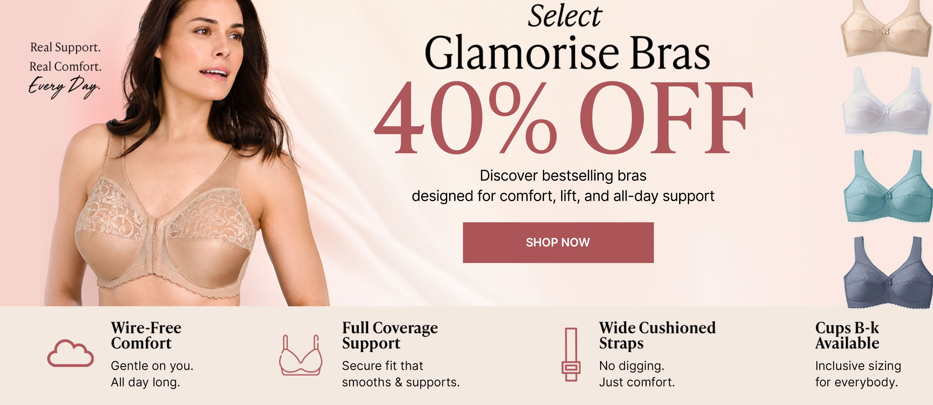 Select Glmaorise Bras 40% oFF Shop Now