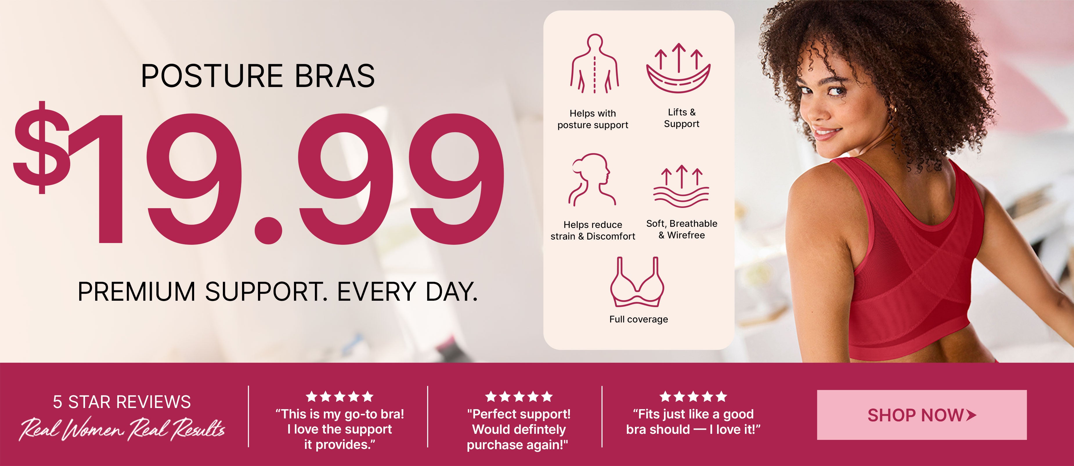 $19.99 POSTURE BRAS SHOP NOW